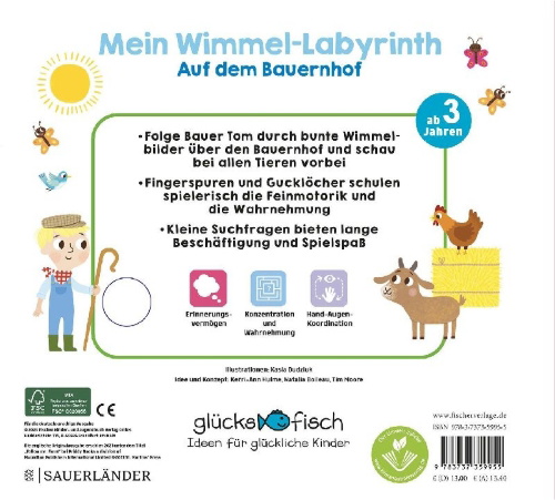 Buchcover und Innenansicht für das Buch: Follow me: Farm