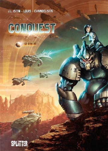 Buchcover und Innenansicht für das Buch: Conquest. Band 4