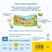 Buchcover und Innenansicht für das Buch: ministeps: Mein erstes Magnetbuch: Wer baut was? Bei mir zu Hause