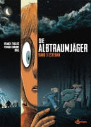 Buchcover und Innenansicht für das Buch: Die Albtraumjäger. Band 3