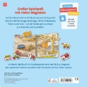 Buchcover und Innenansicht für das Buch: Mein großes Magnetbuch - Wer fährt wohin?