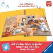 Buchcover und Innenansicht für das Buch: Mein Knuddel-Knautsch-Buch: Alle meine Kinderreime; weiches Stoffbuch, waschbares Badebuch, Babyspielzeug ab 6 Monate
