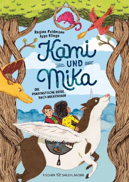 Buchcover und Innenansicht für das Buch: Kami & Mika - Die phantastische Reise nach Wolkenhain