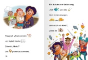 Buchcover und Innenansicht für das Buch: Leserabe Vor-Lesestufe - Piratin Pia auf Schatzsuche