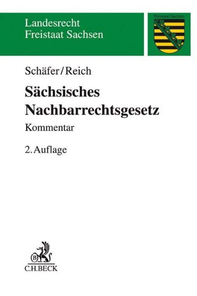 Buchcover und Innenansicht für das Buch: Sächsisches Nachbarrechtsgesetz