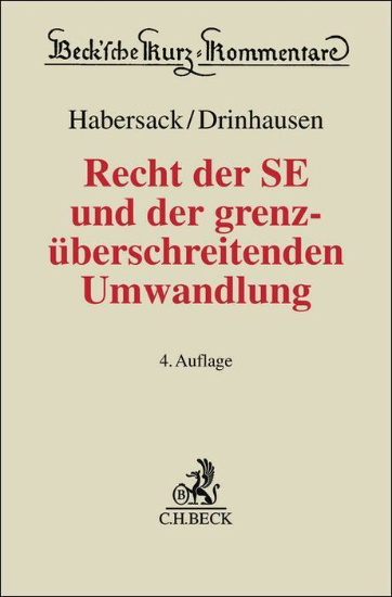 Buchcover und Innenansicht für das Buch: Recht der SE und der grenzüberschreitenden Umwandlung