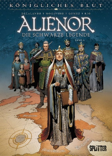 Buchcover und Innenansicht für das Buch: Les Reines de sang - Alienor, la Légende noire