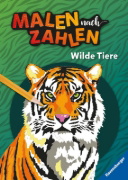 Buchcover und Innenansicht für das Buch: Ravensburger Malen nach Zahlen Wilde Tiere - 32 Motive abgestimmt auf Buntstiftsets mit 24 Farben (Stifte nicht enthalten) - Malbuch mit nummerierten Ausmalfeldern für fortgeschrittene Fans der Reihe