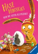 Buchcover und Innenansicht für das Buch: Hase Hibiskus und die Oster-Kleckserei