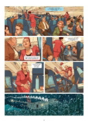 Buchcover und Innenansicht für das Buch: Das Mädchen mit den blauen Augen (Graphic Novel)
