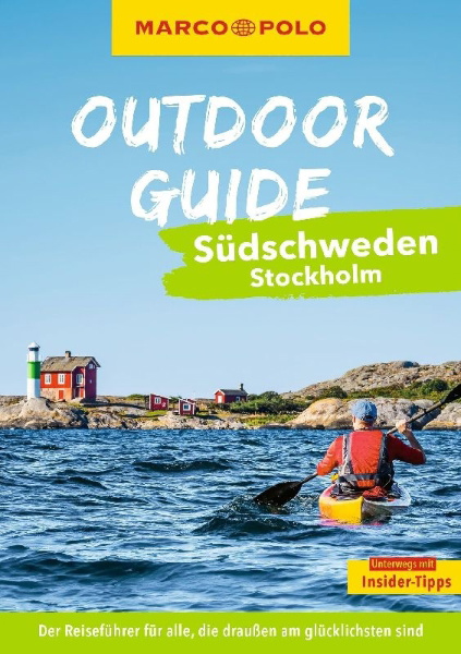 Buchcover und Innenansicht für das Buch: MARCO POLO OUTDOOR GUIDE Reiseführer Südschweden, Stockholm