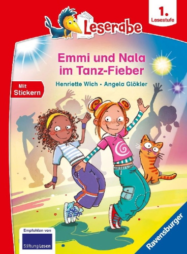 Buchcover und Innenansicht für das Buch: Leserabe 1. Lesestufe - Emmi und Nala im Tanz-Fieber
