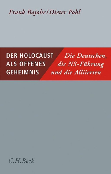 Buchcover und Innenansicht für das Buch: Der Holocaust als offenes Geheimnis