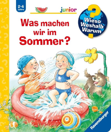 Buchcover und Innenansicht für das Buch: Wieso? Weshalb? Warum? junior, Band 60: Was machen wir im Sommer?