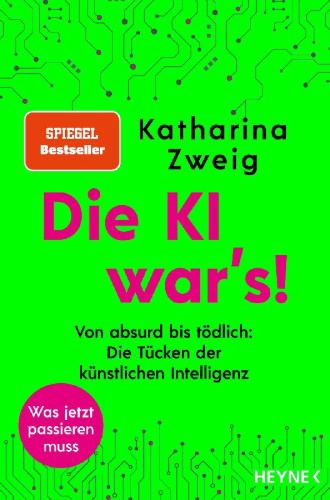 Buchcover und Innenansicht für das Buch: Die KI war's!
