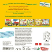 Buchcover und Innenansicht für das Buch: Mein erstes Hör mal (Soundbuch ab 1 Jahr): Die Tierkinder