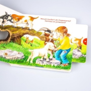 Buchcover und Innenansicht für das Buch: Mein erstes Hör mal (Soundbuch ab 1 Jahr): Die Tierkinder