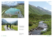 Buchcover und Innenansicht für das Buch: Österreich schönste E-Bike-Tagestouren