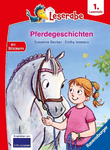Buchcover und Innenansicht für das Buch: Pferdegeschichten - Leserabe ab 1. Klasse - Erstlesebuch für Kinder ab 6 Jahren