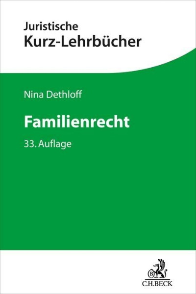 Buchcover und Innenansicht für das Buch: Familienrecht