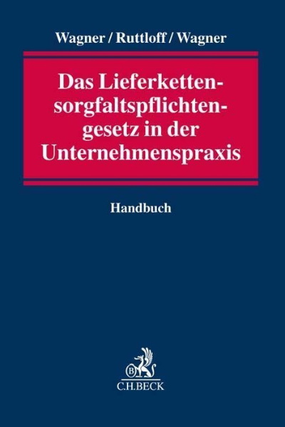 Buchcover und Innenansicht für das Buch: Das Lieferkettensorgfaltspflichtengesetz in der Unternehmenspraxis
