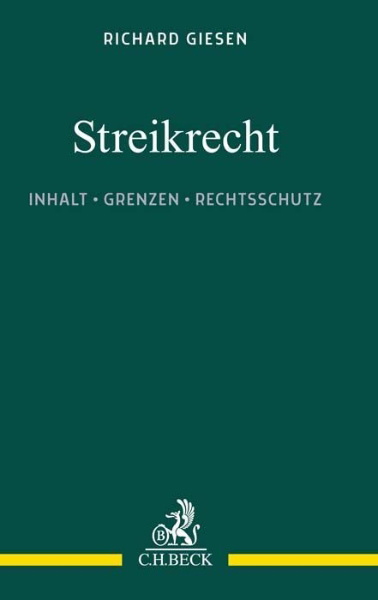 Buchcover und Innenansicht für das Buch: Streikrecht