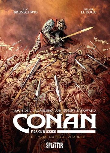 Buchcover und Innenansicht für das Buch: Conan der Cimmerier: Die scharlachrote Zitadelle