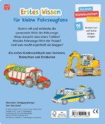 Buchcover und Innenansicht für das Buch: Entdecke die vielen Fahrzeuge