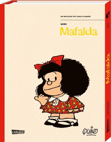 Buchcover und Innenansicht für das Buch: Die Bibliothek der Comic-Klassiker: Mafalda