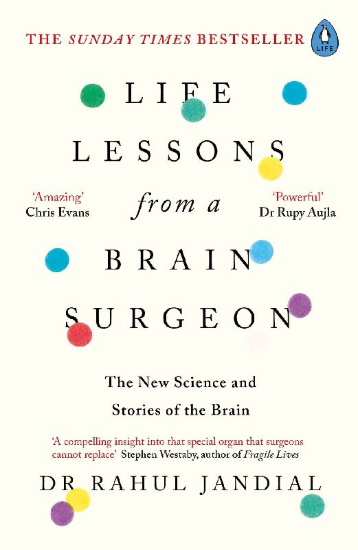 Buchcover und Innenansicht für das Buch: Life Lessons from a Brain Surgeon