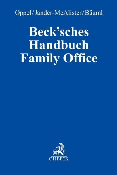 Buchcover und Innenansicht für das Buch: Beck'sches Handbuch Family Office