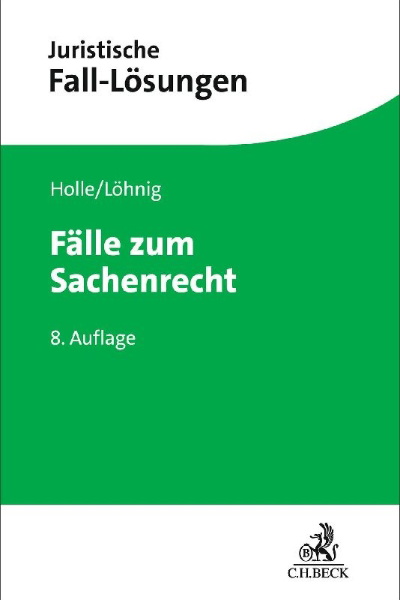 Buchcover und Innenansicht für das Buch: Fälle zum Sachenrecht