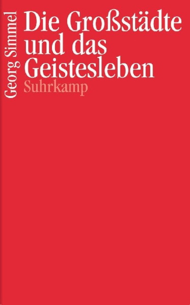 Buchcover und Innenansicht für das Buch: Die Großstädte und das Geistesleben