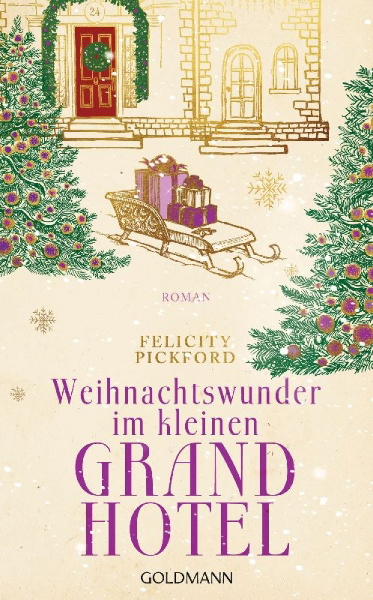 Buchcover und Innenansicht für das Buch: Weihnachtswunder im kleinen Grandhotel