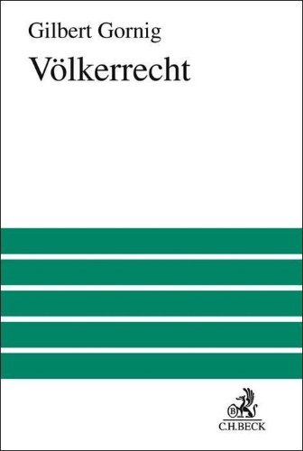 Buchcover und Innenansicht für das Buch: Völkerrecht