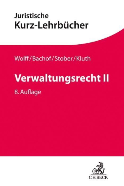 Buchcover und Innenansicht für das Buch: Verwaltungsrecht  II