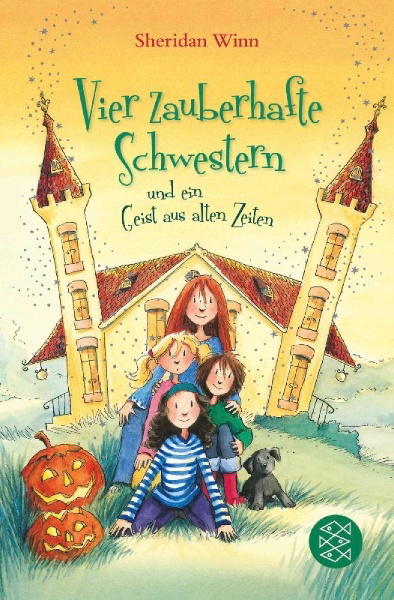 Buchcover und Innenansicht für das Buch: The Sprite Sisters. The Ghost in the Tower
