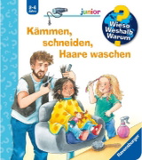 Buchcover und Innenansicht für das Buch: Wieso? Weshalb? Warum? junior, Band 79 - Kämmen, schneiden, Haare waschen