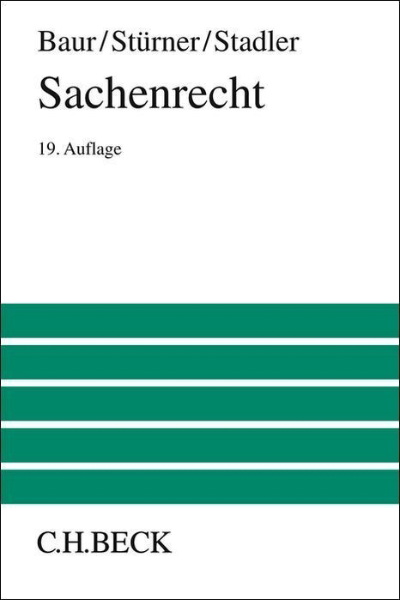 Buchcover und Innenansicht für das Buch: Sachenrecht