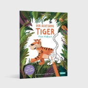 Buchcover und Innenansicht für das Buch: Der achtsame Tiger: Mein Malbuch
