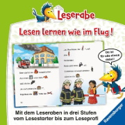 Buchcover und Innenansicht für das Buch: Leserabe - Vor-Lesestufe - Feuerwehrgeschichten