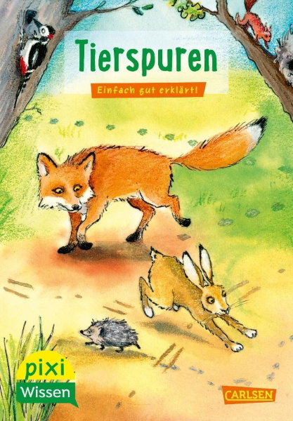 Buchcover und Innenansicht für das Buch: Pixi Wissen 107: VE 5 Tierspuren