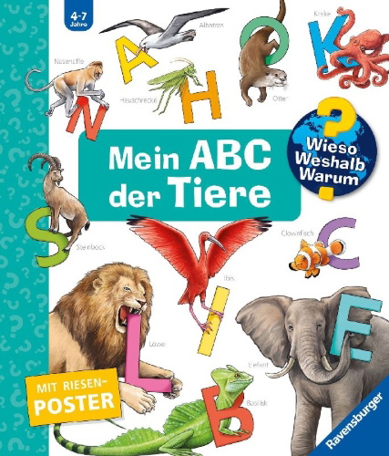 Buchcover und Innenansicht für das Buch: Wieso? Weshalb? Warum? Sonderband - Mein ABC der Tiere
