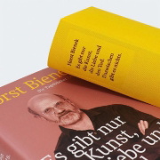 Buchcover und Innenansicht für das Buch: Es gibt nur die Kunst, die Liebe und den Tod. Dazwischen gibt es nichts