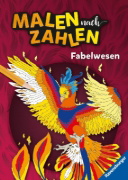 Buchcover und Innenansicht für das Buch: Ravensburger Malen nach Zahlen Fabelwesen - 32 Motive abgestimmt auf Buntstiftsets mit 24 Farben (Stifte nicht enthalten) - Malbuch mit nummerierten Ausmalfeldern für fortgeschrittene Fans der Reihe