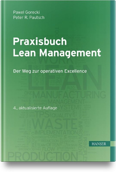 Buchcover und Innenansicht für das Buch: Praxisbuch Lean Management