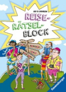 Buchcover und Innenansicht für das Buch: Reise-Rätselblock ab 10 Jahren