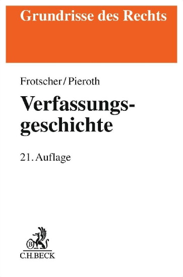 Buchcover und Innenansicht für das Buch: Verfassungsgeschichte