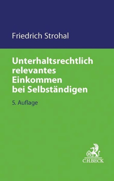 Buchcover und Innenansicht für das Buch: Unterhaltsrechtlich relevantes Einkommen bei Selbständigen