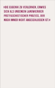 Buchcover und Innenansicht für das Buch: Eugenische Phantasmen